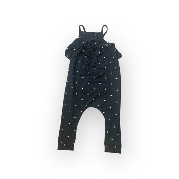 New Figge Carly megan size 5 soft polka dot ruffle tie back romper - Picture 3 of 4